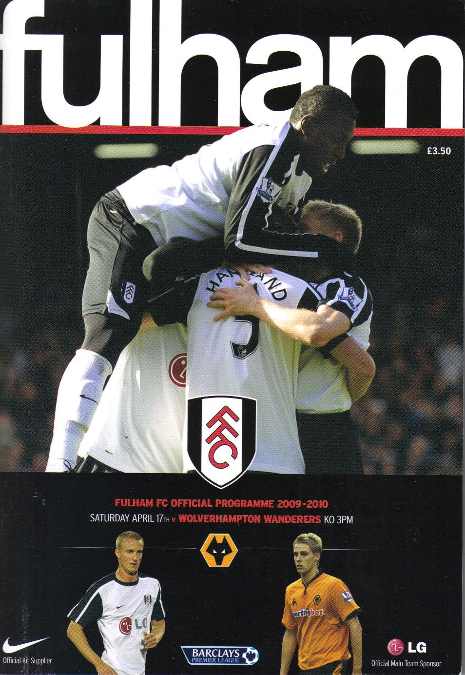 FULHAM v WOLVES 2009/10